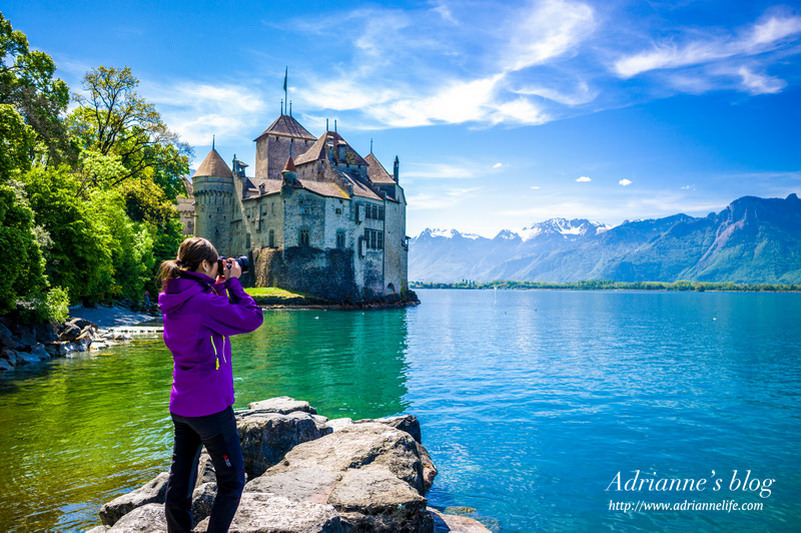 【環遊歐洲68天】Day26 瑞士蒙特勒。日內瓦湖上猶如仙境般的中世紀西庸城堡 Chillon Castle！