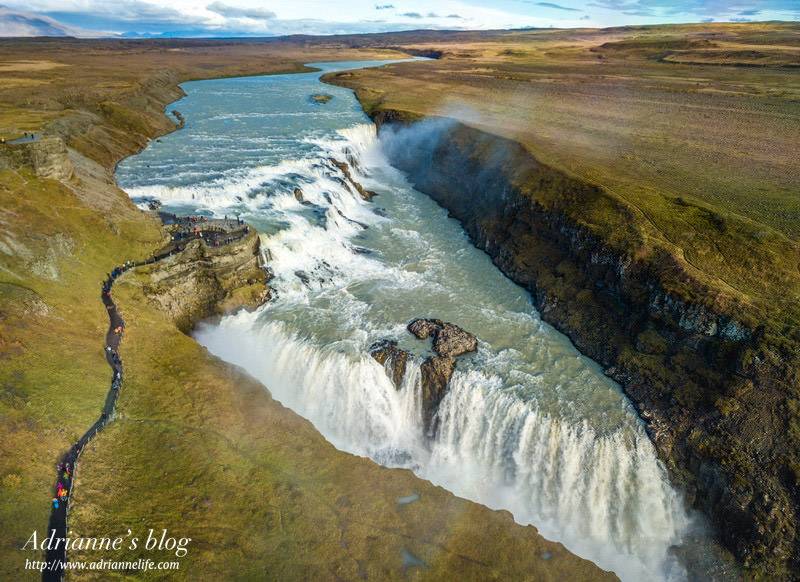 【冰島自由行】Day3-2 間歇泉噴發區(Geysir) → 黃金瀑布(Gullfoss Falls) → 賽里亞蘭瀑布(Seljalandsfoss) → 追極光(內有冰島加油注意事項)