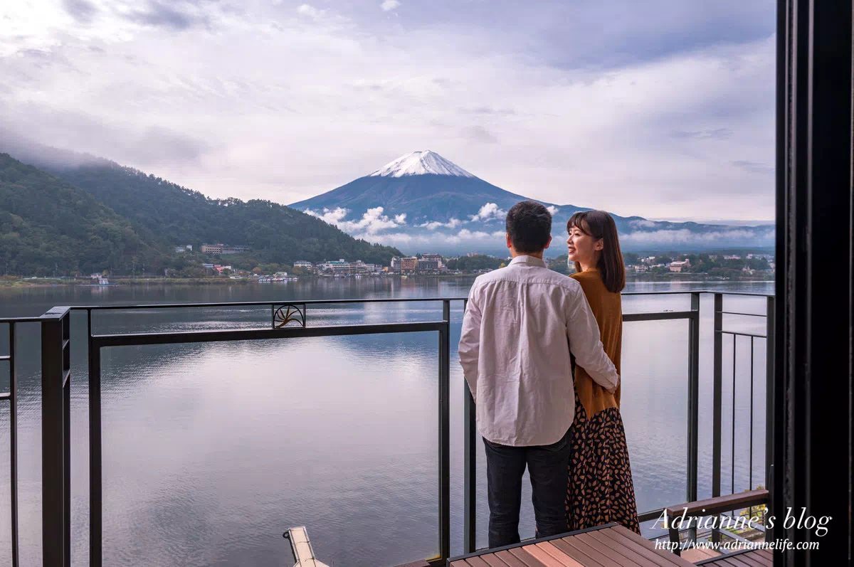【河口湖住宿推薦】風之露台KUKUNA每個房間都能看到富士山美景，還能邊泡湯邊欣賞富士山！