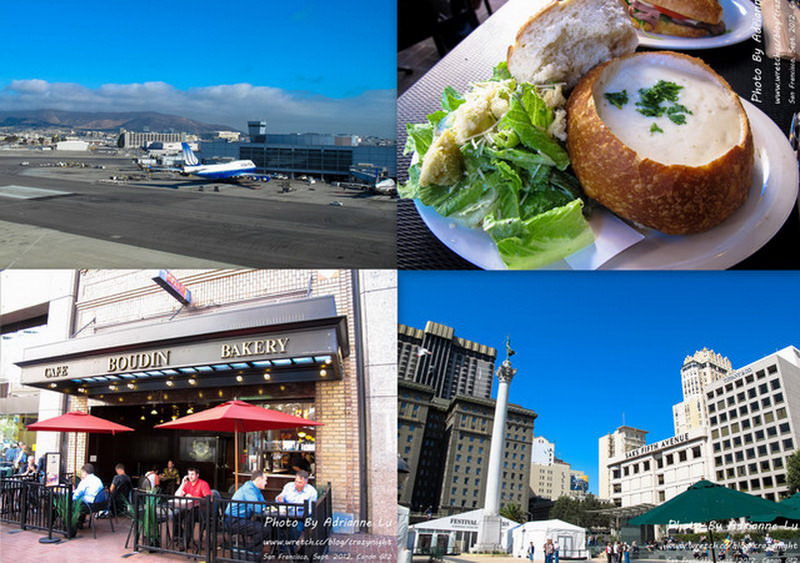 【舊金山】Day11-1 舊金山機場(SFO)→ 聯合公園(Union Square)→ 最有名的酸麵包Boudin Sourdough Bakery